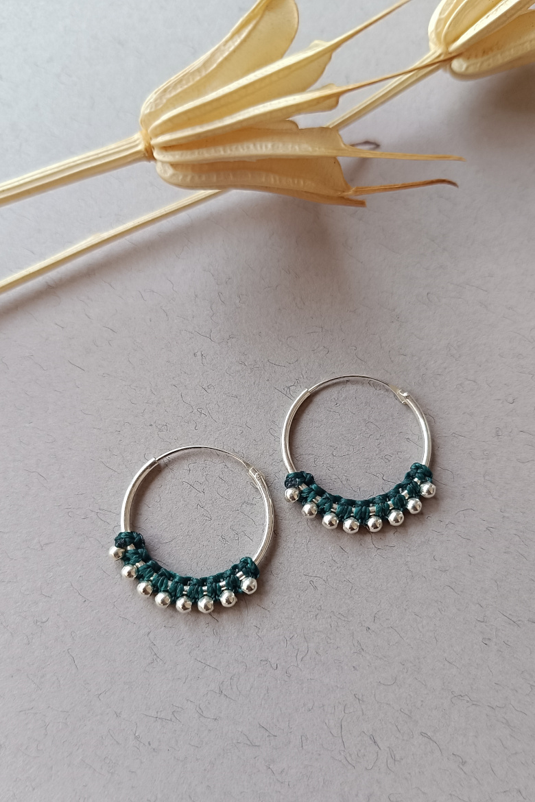 Pendientes Aro Plata de Ley (20 mm)/ Silver Hoop Earrings (20mm) - Imagen 3