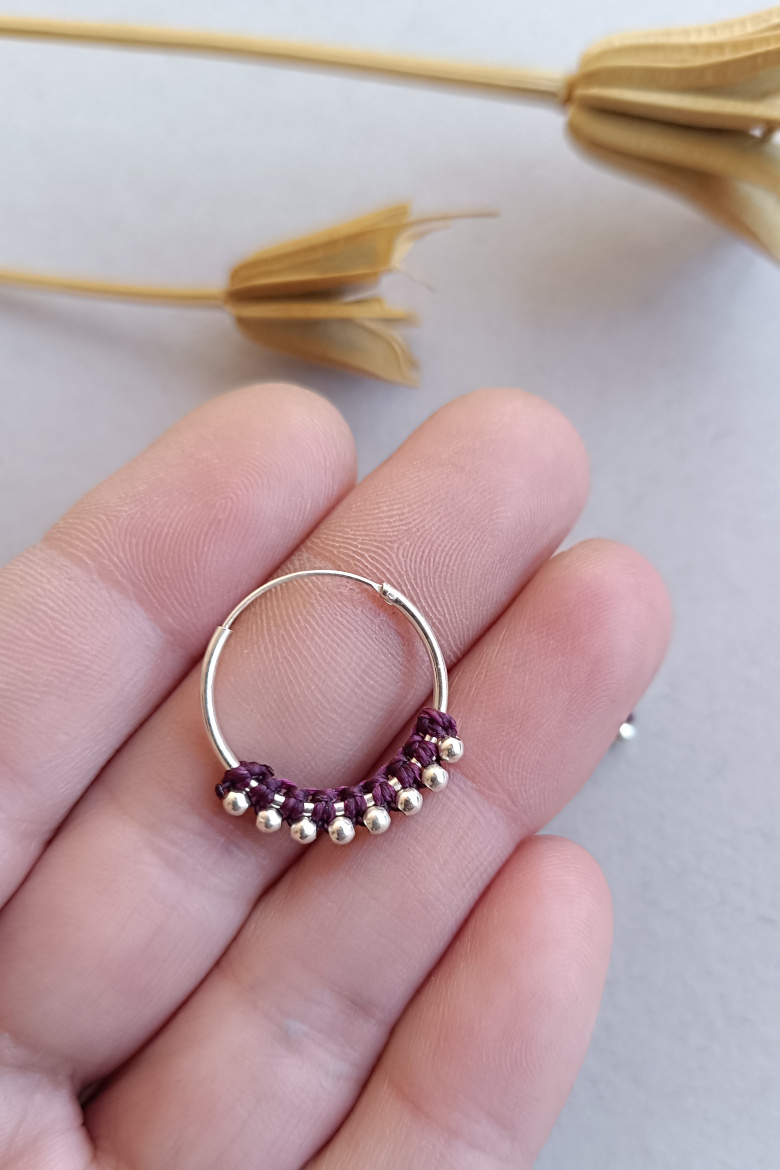 Pendientes Aro Plata de Ley (20 mm)/ Silver Hoop Earrings (20mm) - Imagen 5