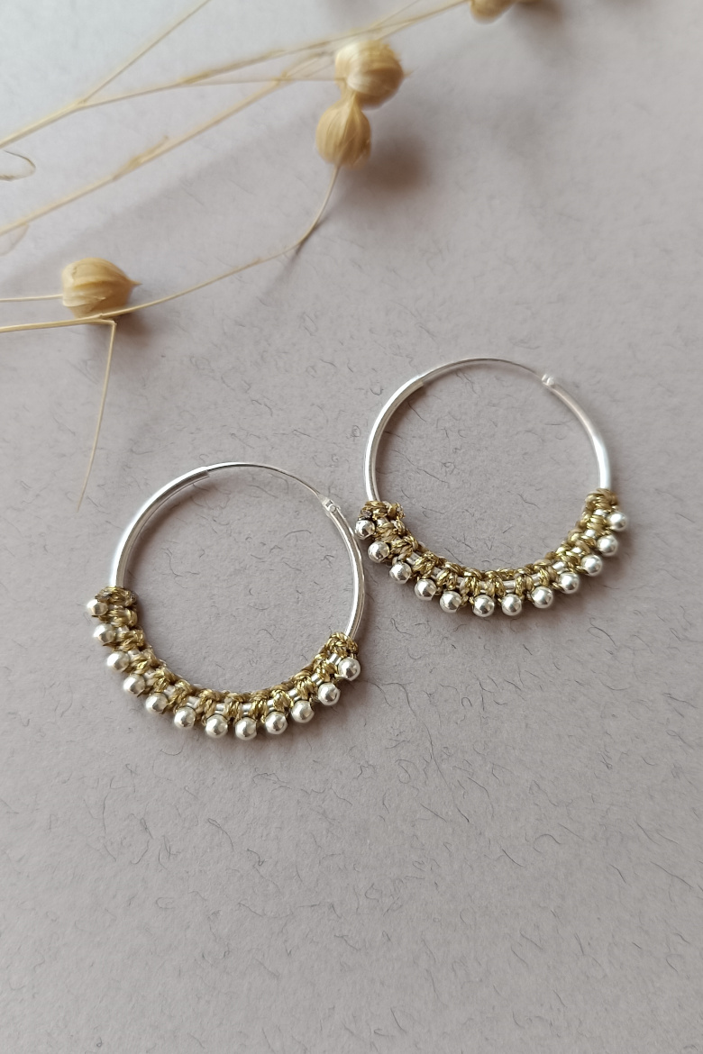 Pendientes Aro Plata de Ley (25mm)/ Silver Hoop Earrings (25mm) - Imagen 4