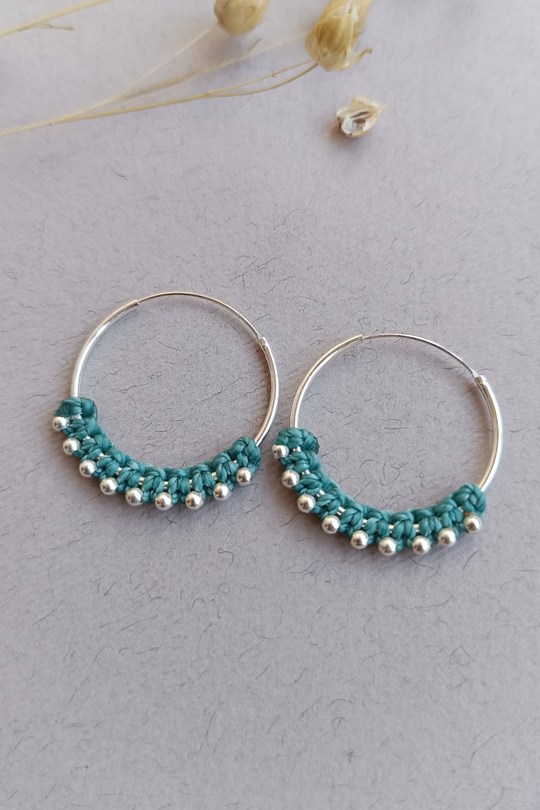 Pendientes Aro Plata de Ley (25mm)/ Silver Hoop Earrings (25mm)