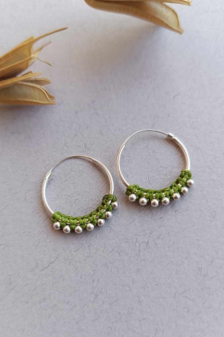 Pendientes Aro Plata de Ley (20 mm)/ Silver Hoop Earrings (20mm) - Imagen 11