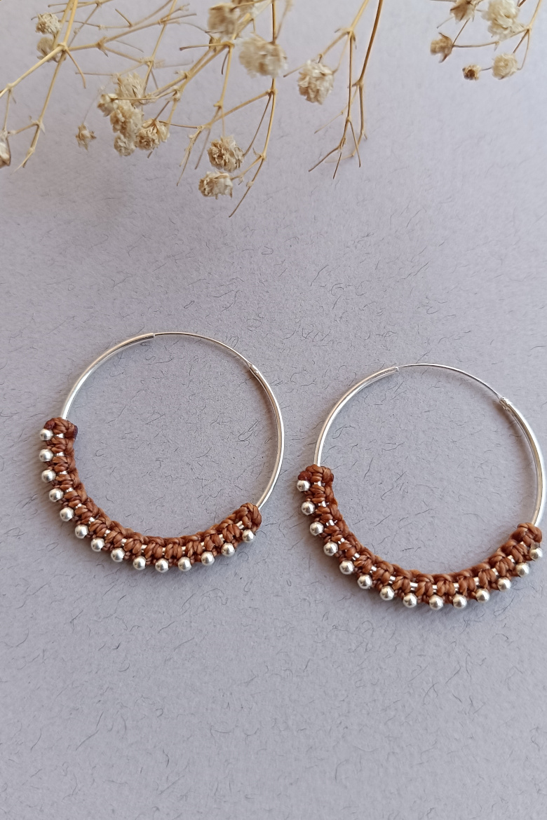 Pendientes Aro Plata de Ley (35mm)/ Silver Hoop Earrings (35mm) - Imagen 2