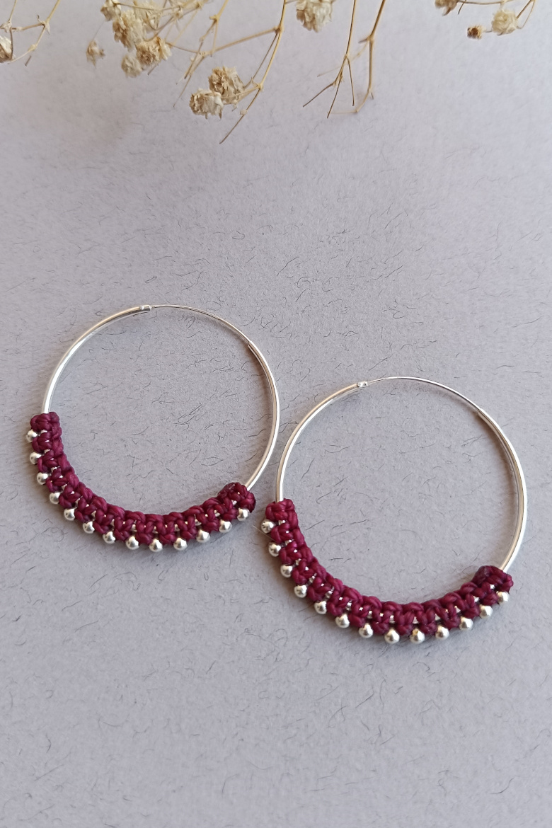 Pendientes Aro Plata de Ley (35mm)/ Silver Hoop Earrings (35mm) - Imagen 6