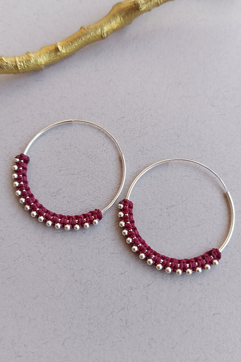 Pendientes Aro Plata de Ley (40mm)/ Silver Hoop Earrings (40mm)