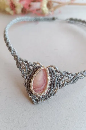Collar CHOCKER Rodocrosita Verde / Rhodochrosite Necklace