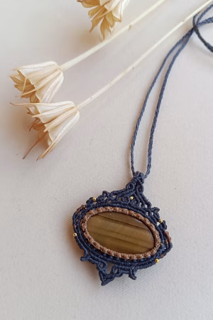 Collar AMULETO Ojo de Tigre / Tiger's eye Necklace