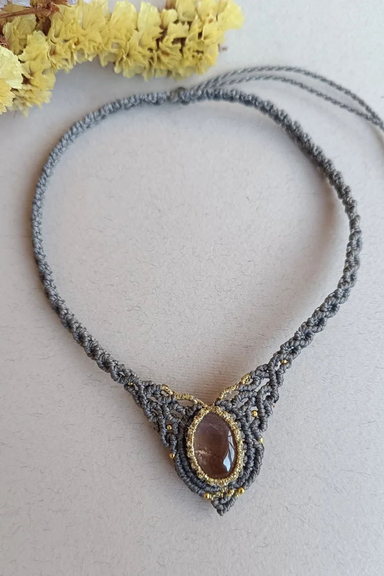 Collar CHOKER con Ametrino / Ametrine Necklace - Imagen 2