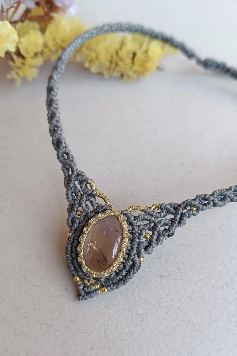 Collar CHOKER con Ametrino / Ametrine Necklace