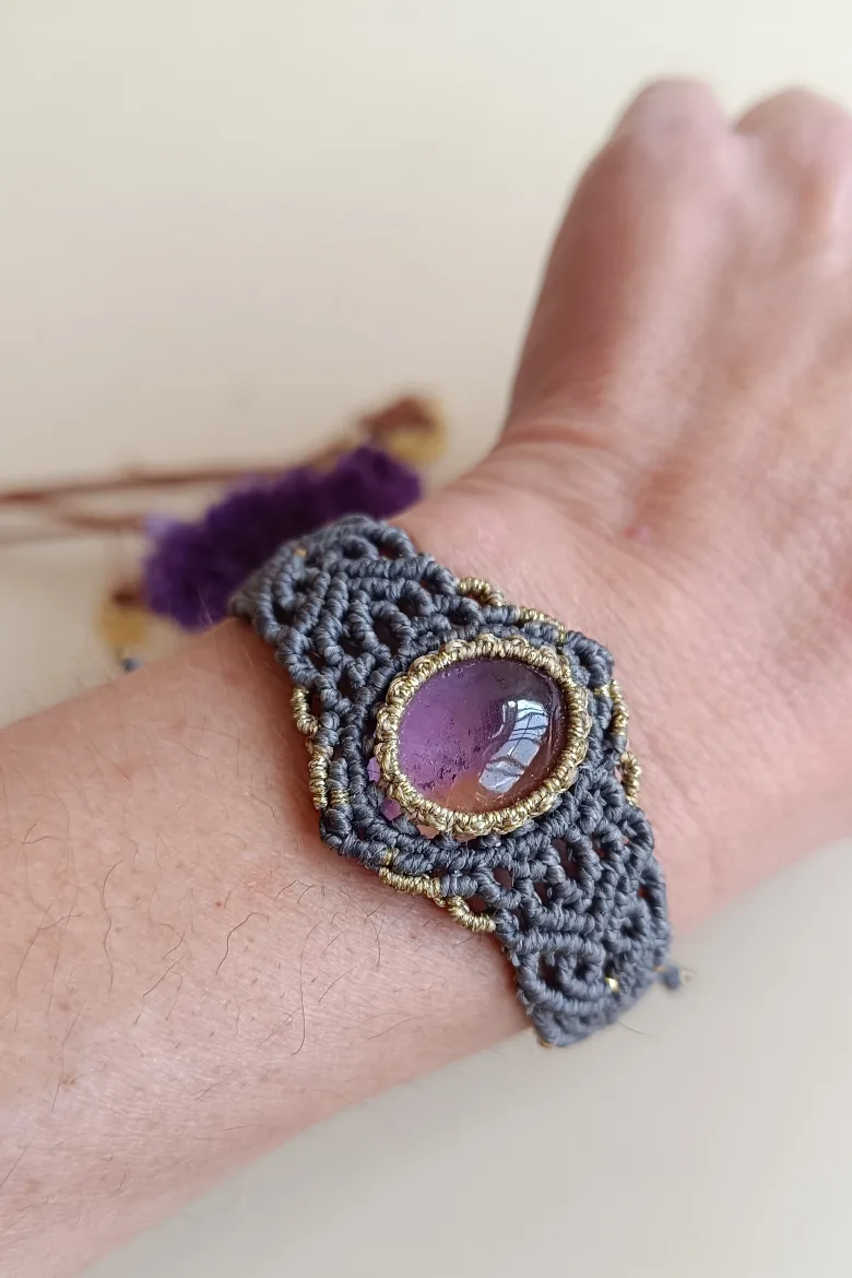 Pulsera NORMAL Ametrino / AmetrineBracelet - Imagen 2