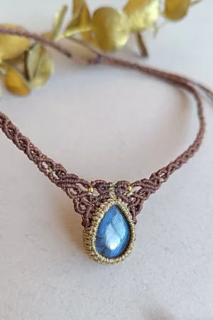Collar CHOKER S Labradorita  / Labradorite Necklace