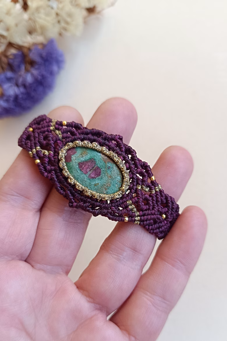 Pulsera MAX con Rubi Zoisita / Ruby Bracelet - Imagen 2