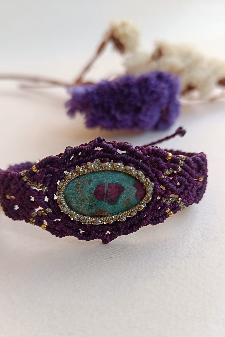Pulsera MAX con Rubi Zoisita / Ruby Bracelet - Imagen 5