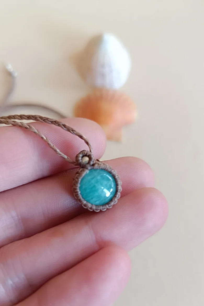 Collar MINI Amazonita / Amazonite Necklace - Imagen 4