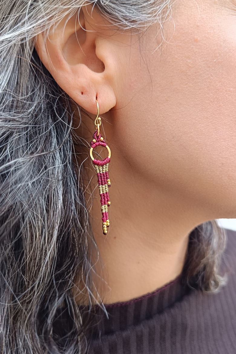Pendientes ANTARA dorado / ANTARA gold Earrings - Imagen 6