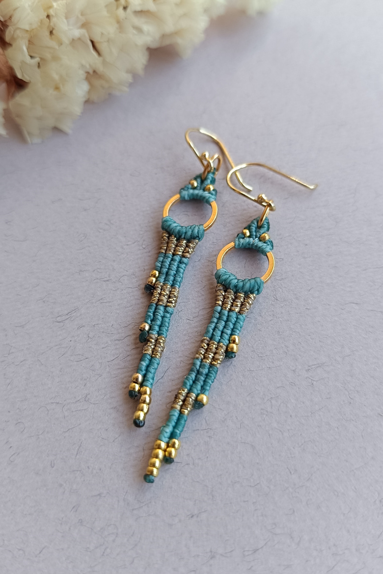 Pendientes ANTARA dorado / ANTARA gold Earrings