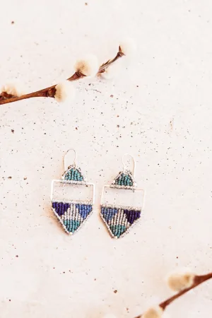Pendientes  KILIM plateado / KILIM Earrings