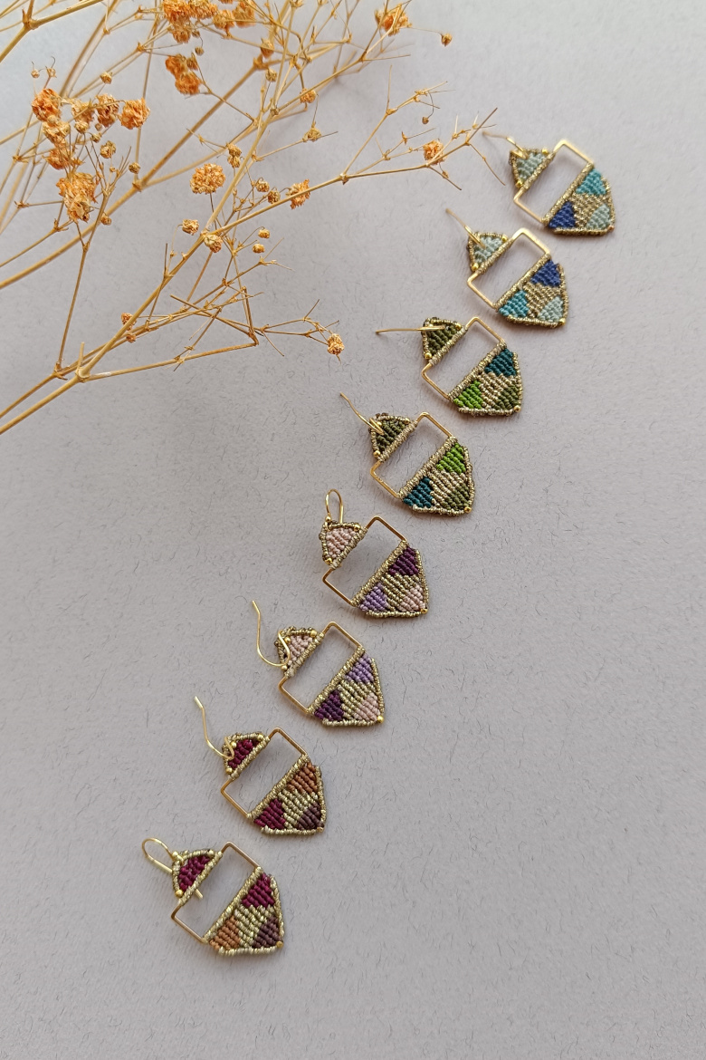 Pendientes KILIM dorado / KILIM Earrings