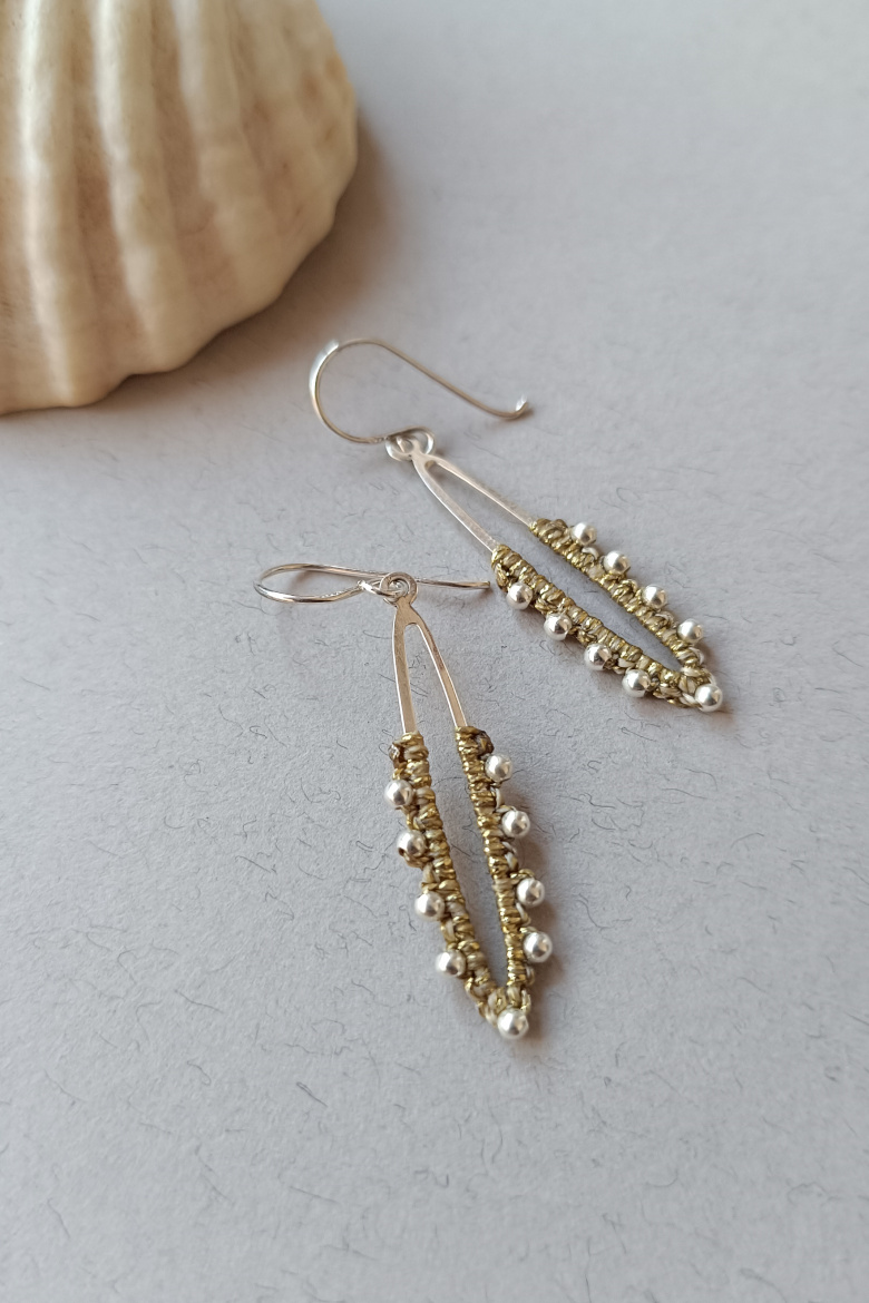 Pendientes Órbita Plata de Ley 925/ Orbit Silver Earrings - Imagen 3