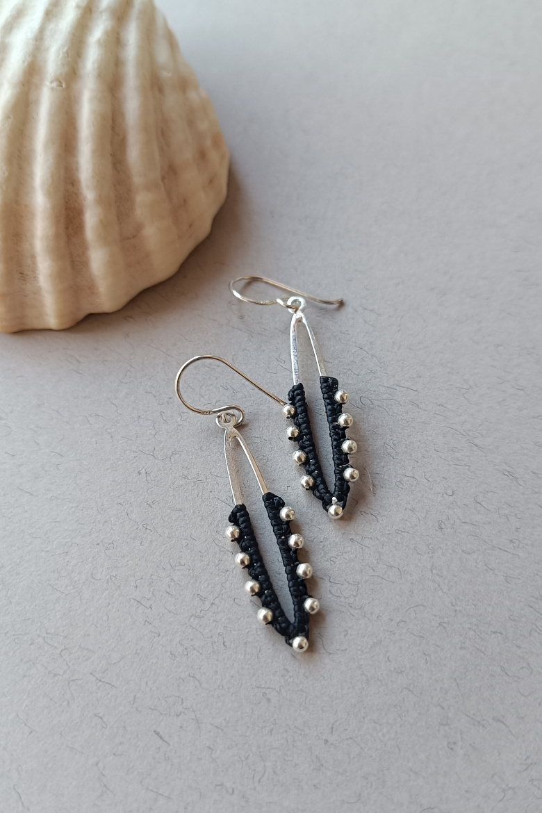 Pendientes Órbita Plata de Ley 925/ Orbit Silver Earrings - Imagen 5