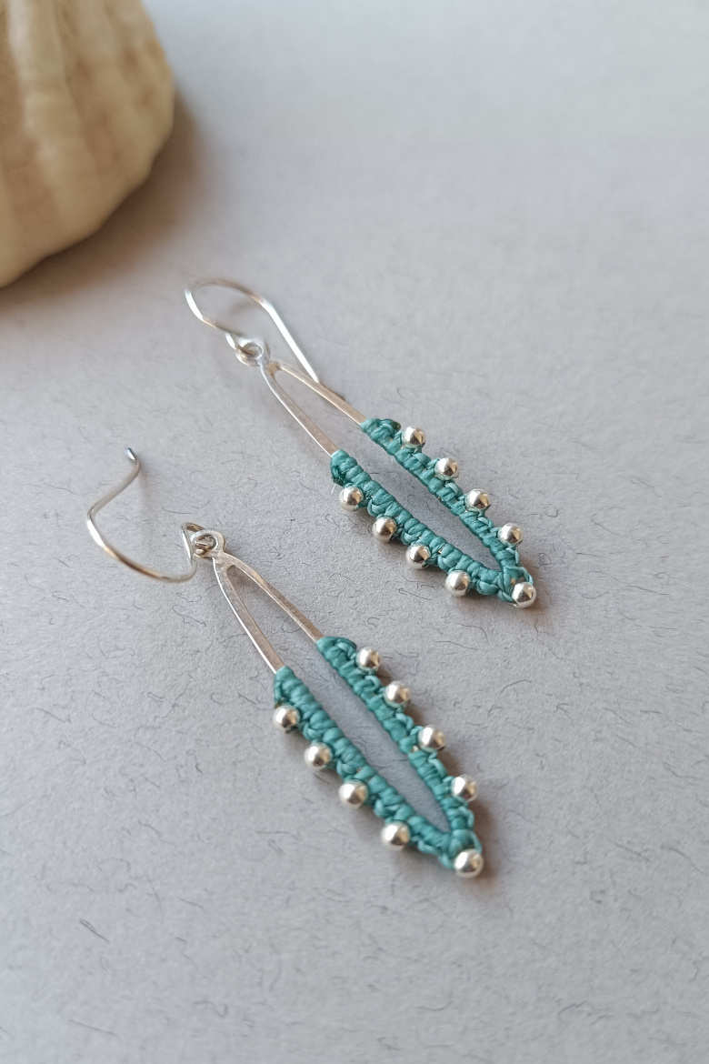 Pendientes Órbita Plata de Ley 925/ Orbit Silver Earrings - Imagen 6