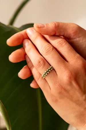 ANILLO de macramé con Plata de Ley 925 / Macrame & Silver ring