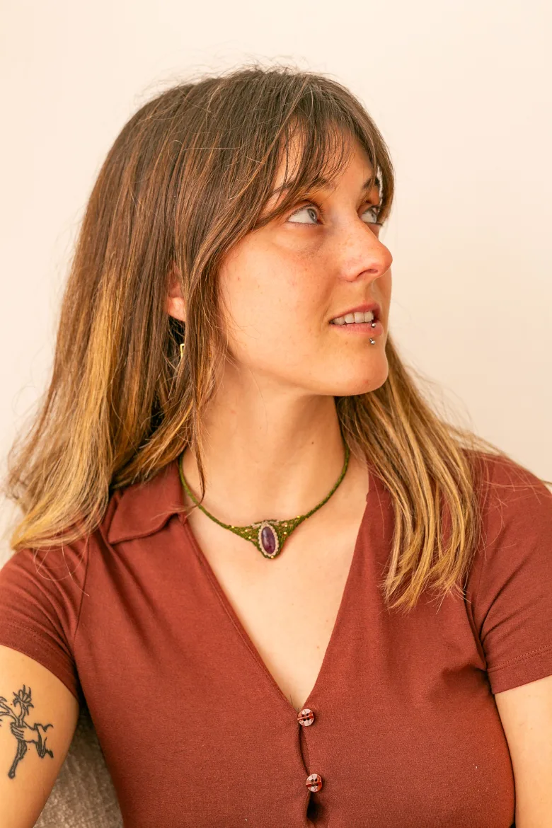Collar CHOCKER S Amatista / Amethyst Necklace - Imagen 5