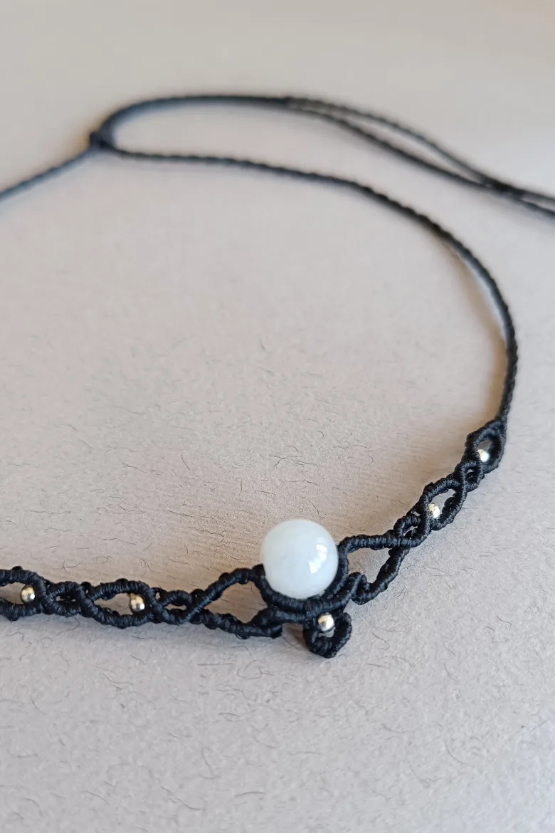 Collar ONA con Piedra Luna / Moon Stone Necklace - Imagen 7