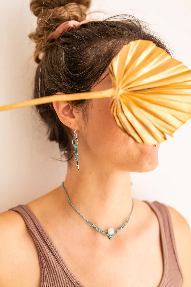 Collar ONA con Piedra Luna / Moon Stone Necklace - Imagen 12