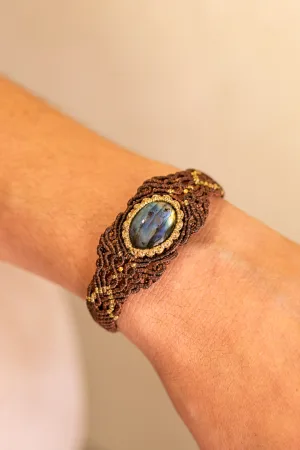 Pulsera NORMAL Labradorita Marrón / Labradorite Bracelet